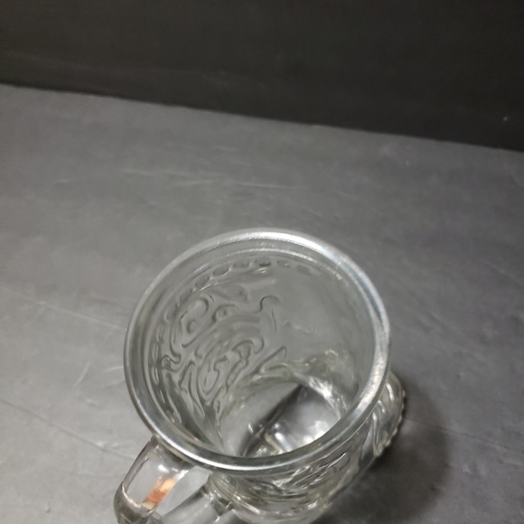 Vintage GLASS  Embossed Western Cowboy Glass Boot Mug - Picture 5 of 9